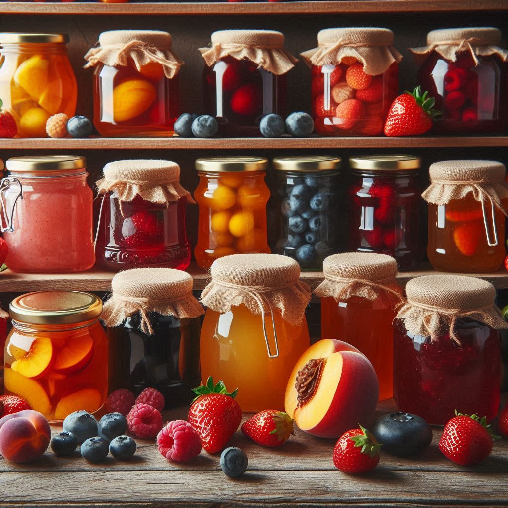 Confiture de rhubarbe et fraises